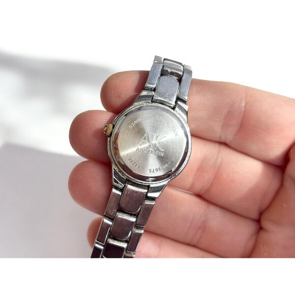 Dual Toned Anne Klein 1121E Round Ladies Vintage Wristwatch - 24mm - WORKS! - Picture 5 of 11